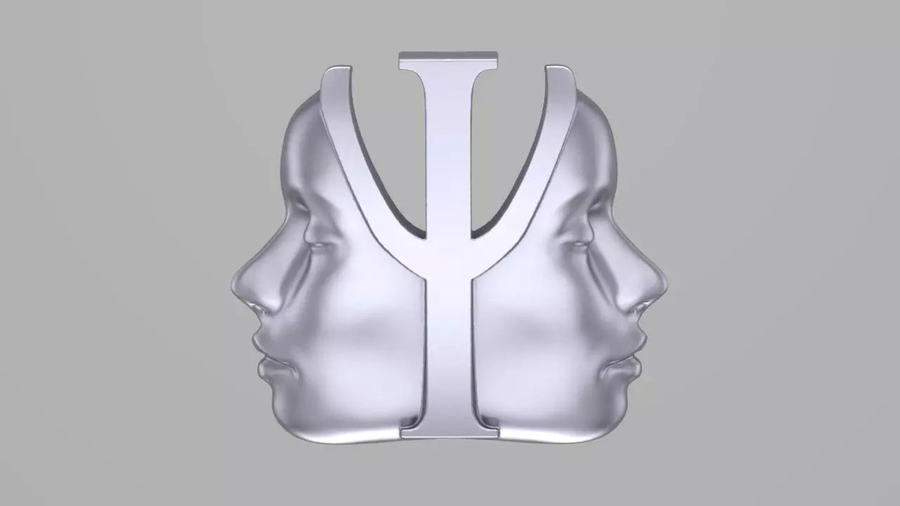 psi face pendant 3D print model_0