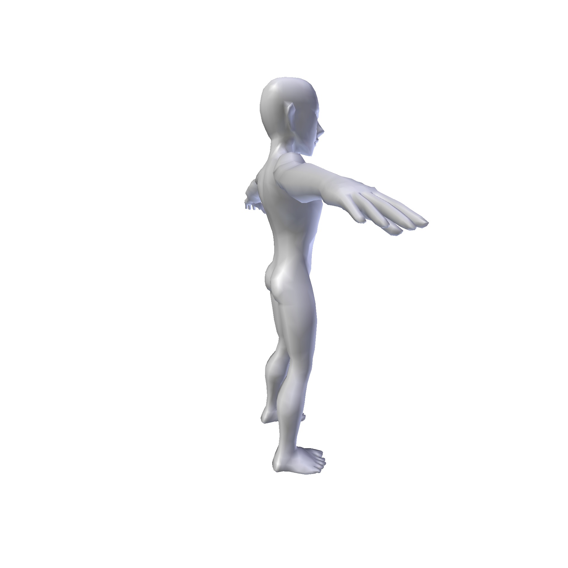 Anime Boy 1 49m basemesh Low-poly 3D model_3