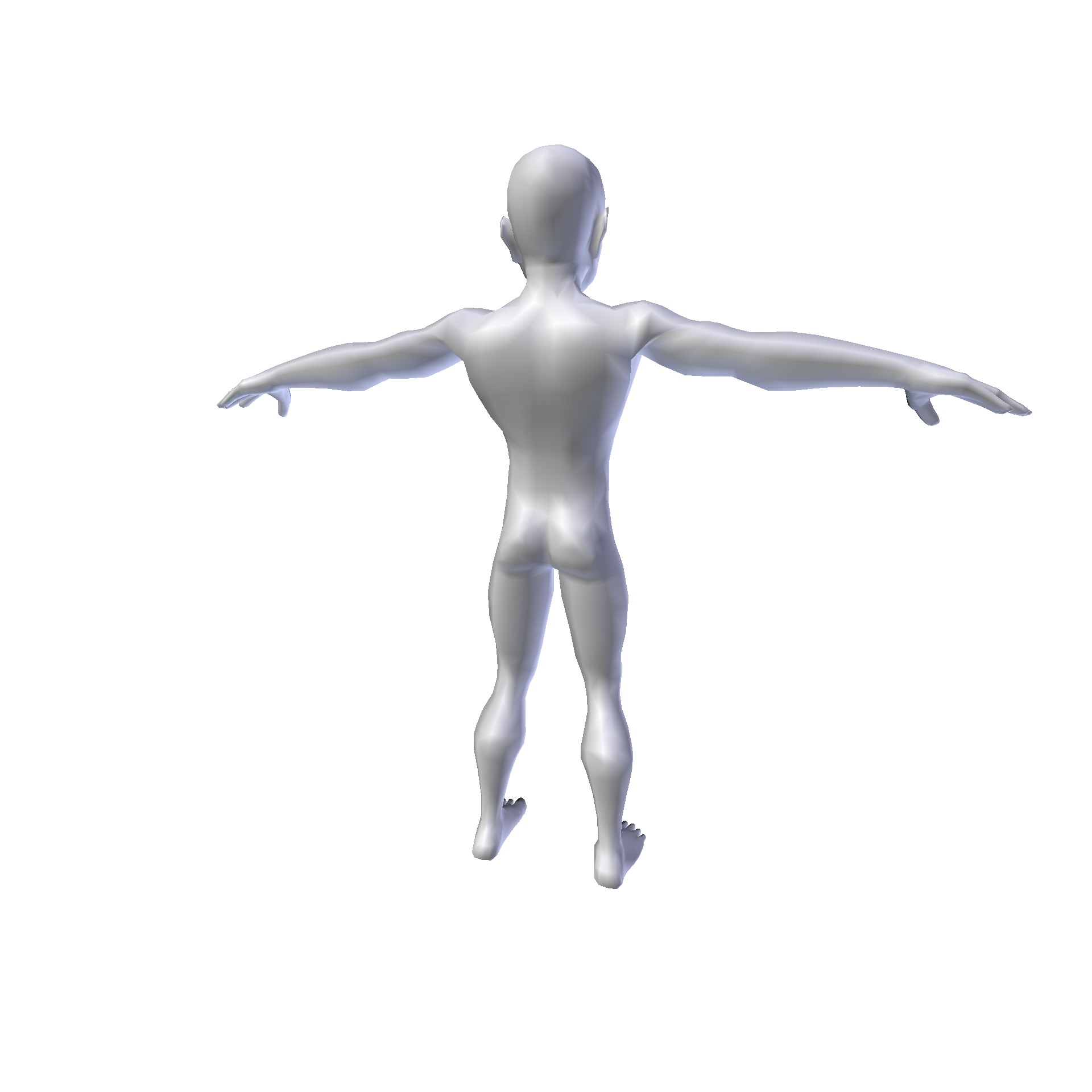 Anime Boy 1 49m basemesh Low-poly 3D model_4