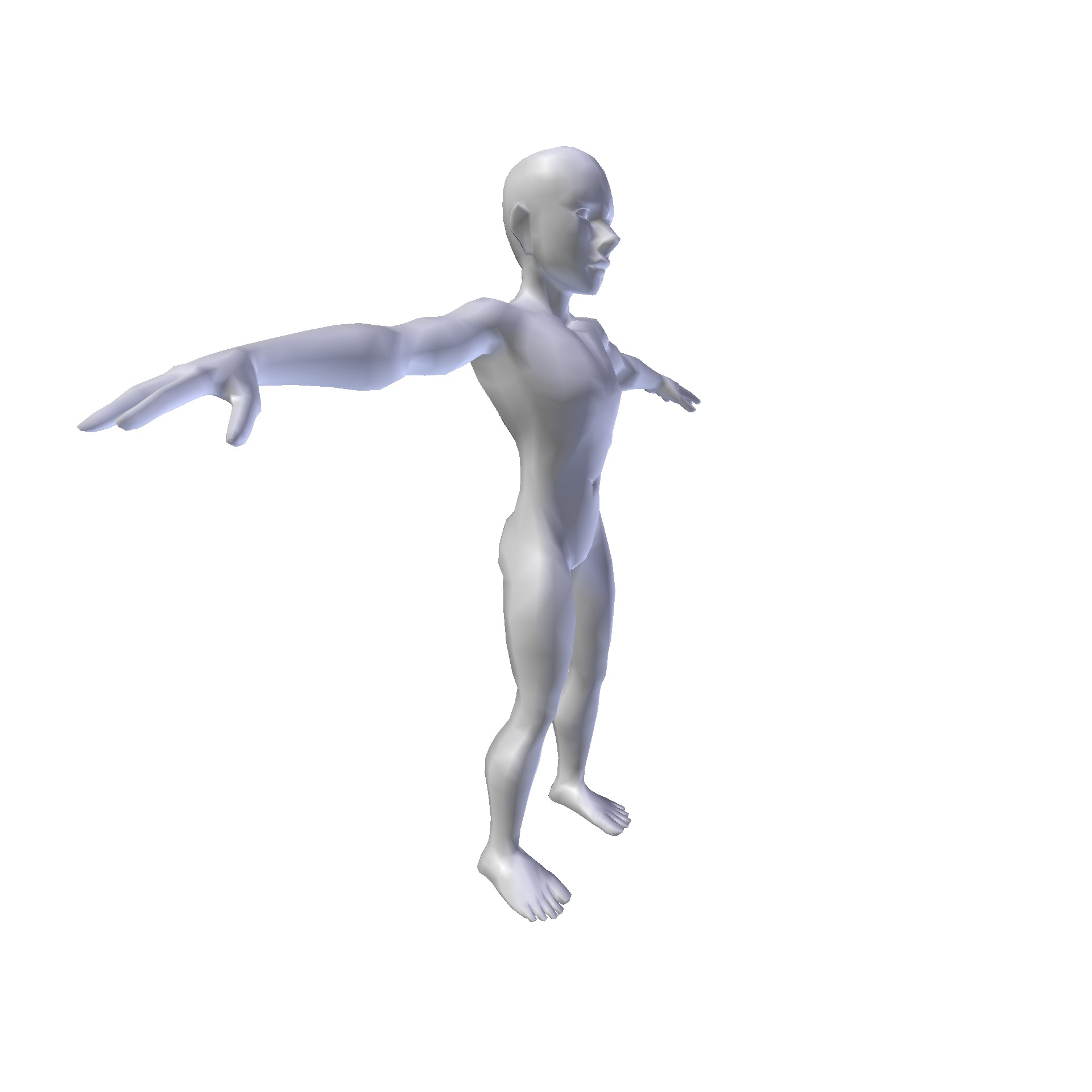 Anime Boy 1 49m basemesh Low-poly 3D model_2
