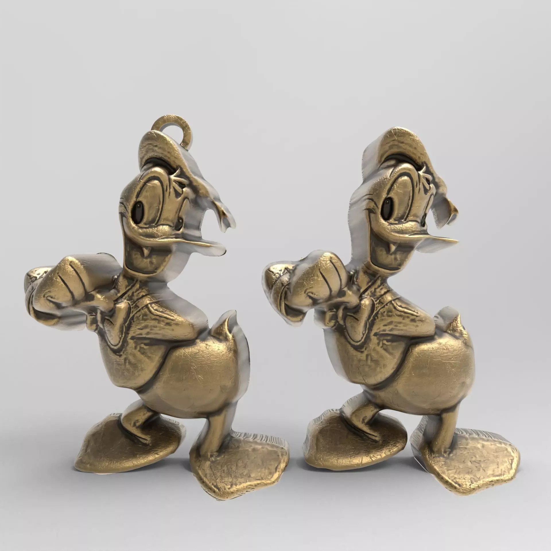donald duck pentant  3D print model_0
