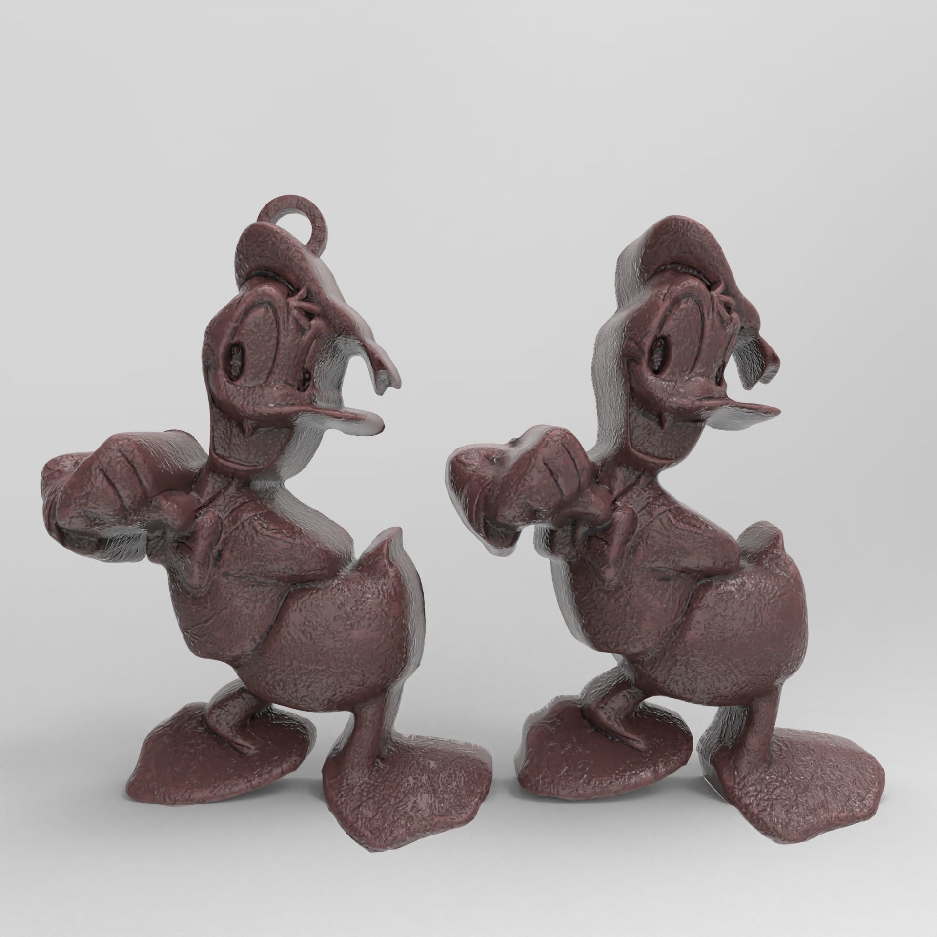 donald duck pentant  3D print model_1