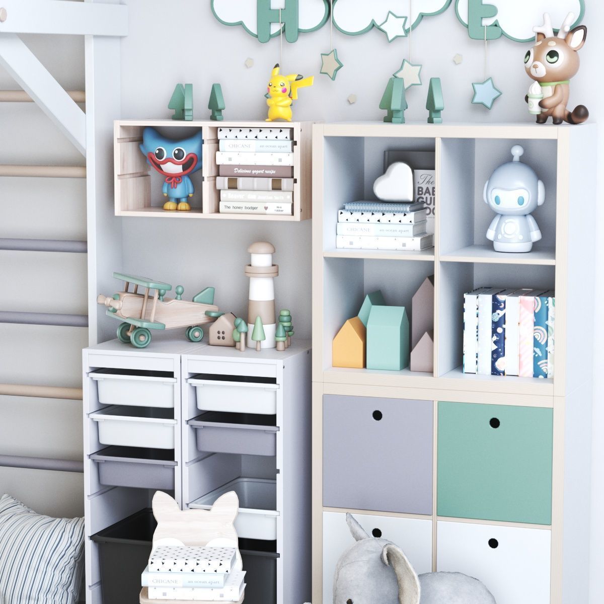 Furniture for nursery 25 3D model_5