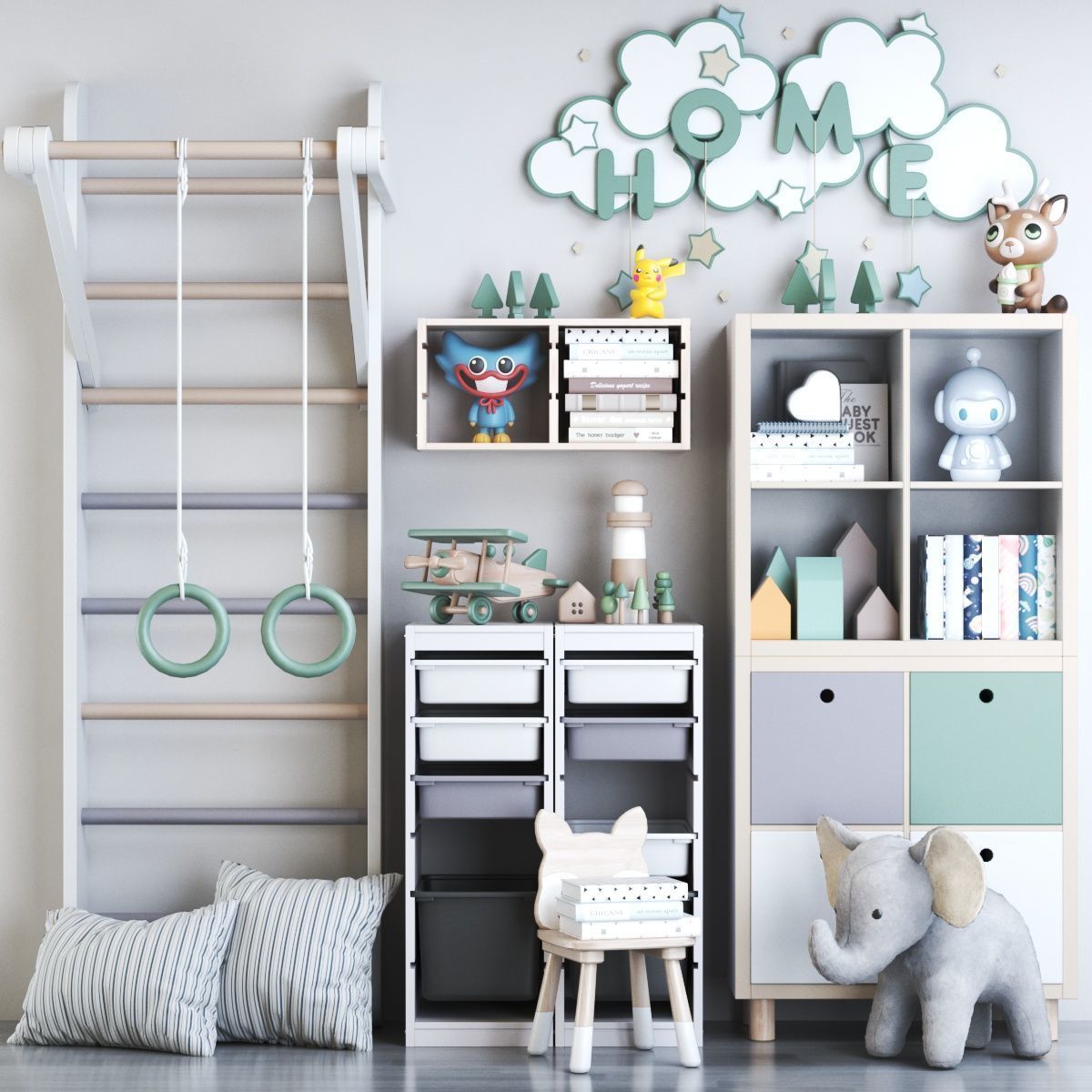 Furniture for nursery 25 3D model_3