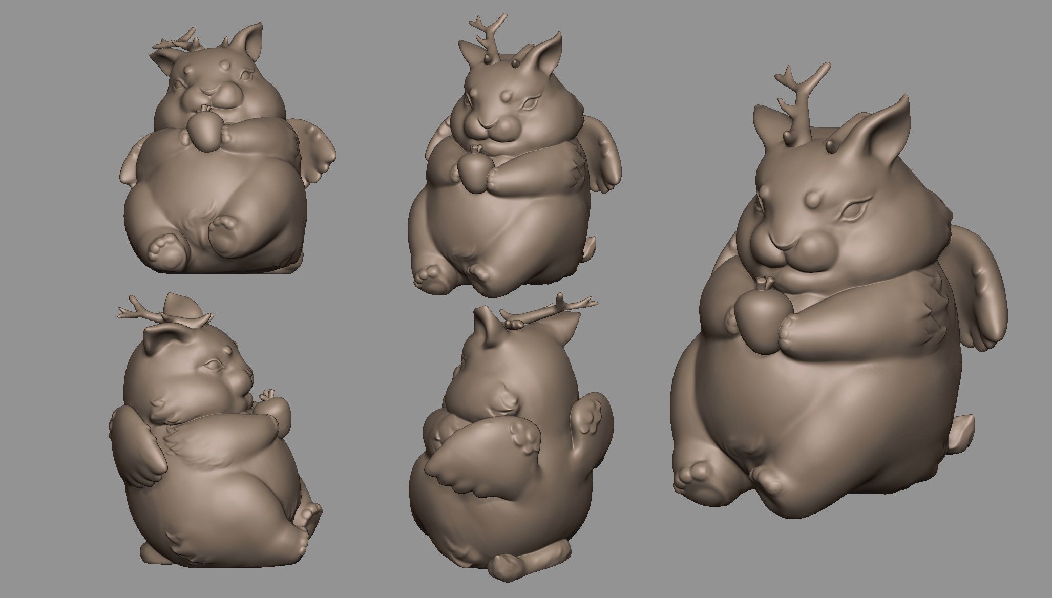 Rabbit Lion 3D print model_4