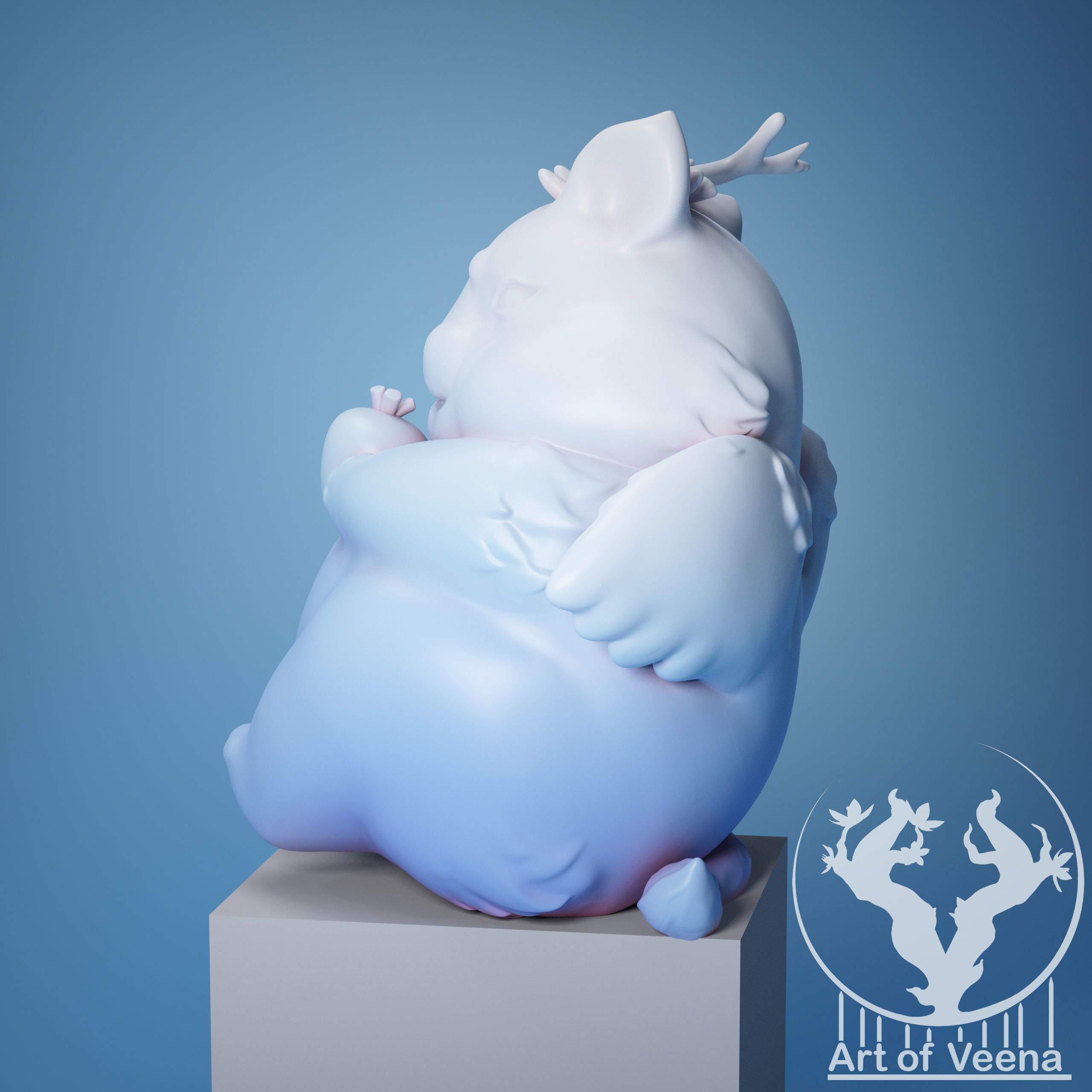 Rabbit Lion 3D print model_3