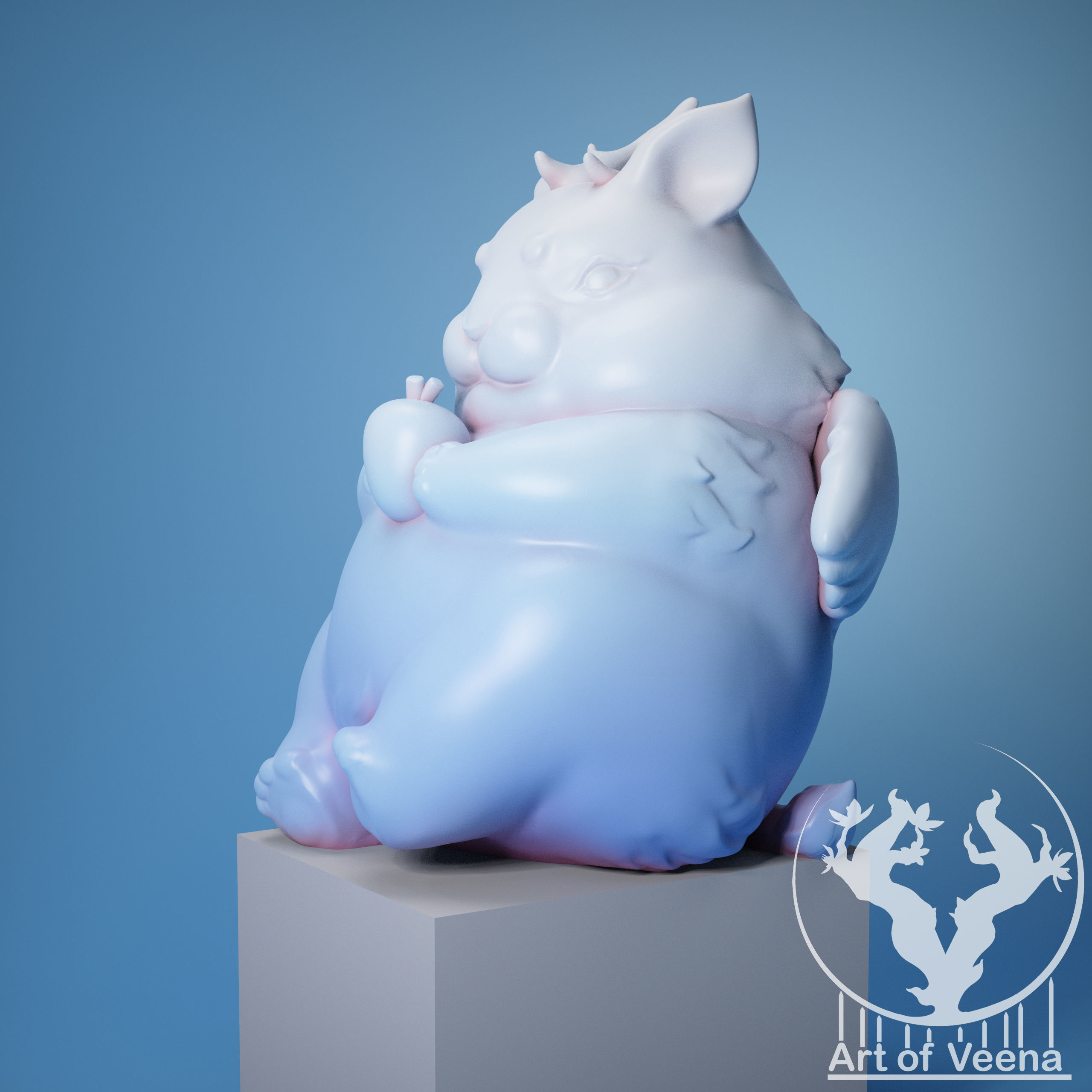 Rabbit Lion 3D print model_2