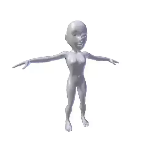 Anime Girl 1 11m basemesh