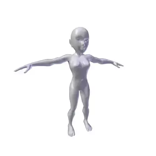 Anime Girl 1 21m basemesh