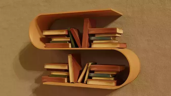 Wooden Book Shelves Modular