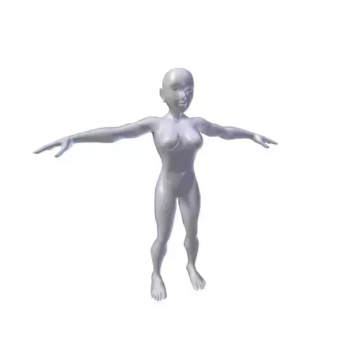 Anime Girl 1 49m basemesh