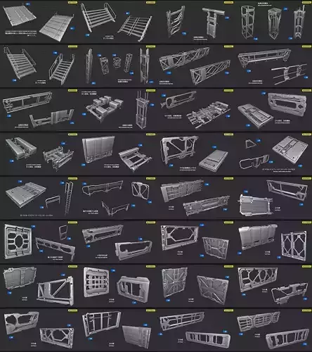 SCI-FI props 4 3D model SCI-FI props 4 3D model