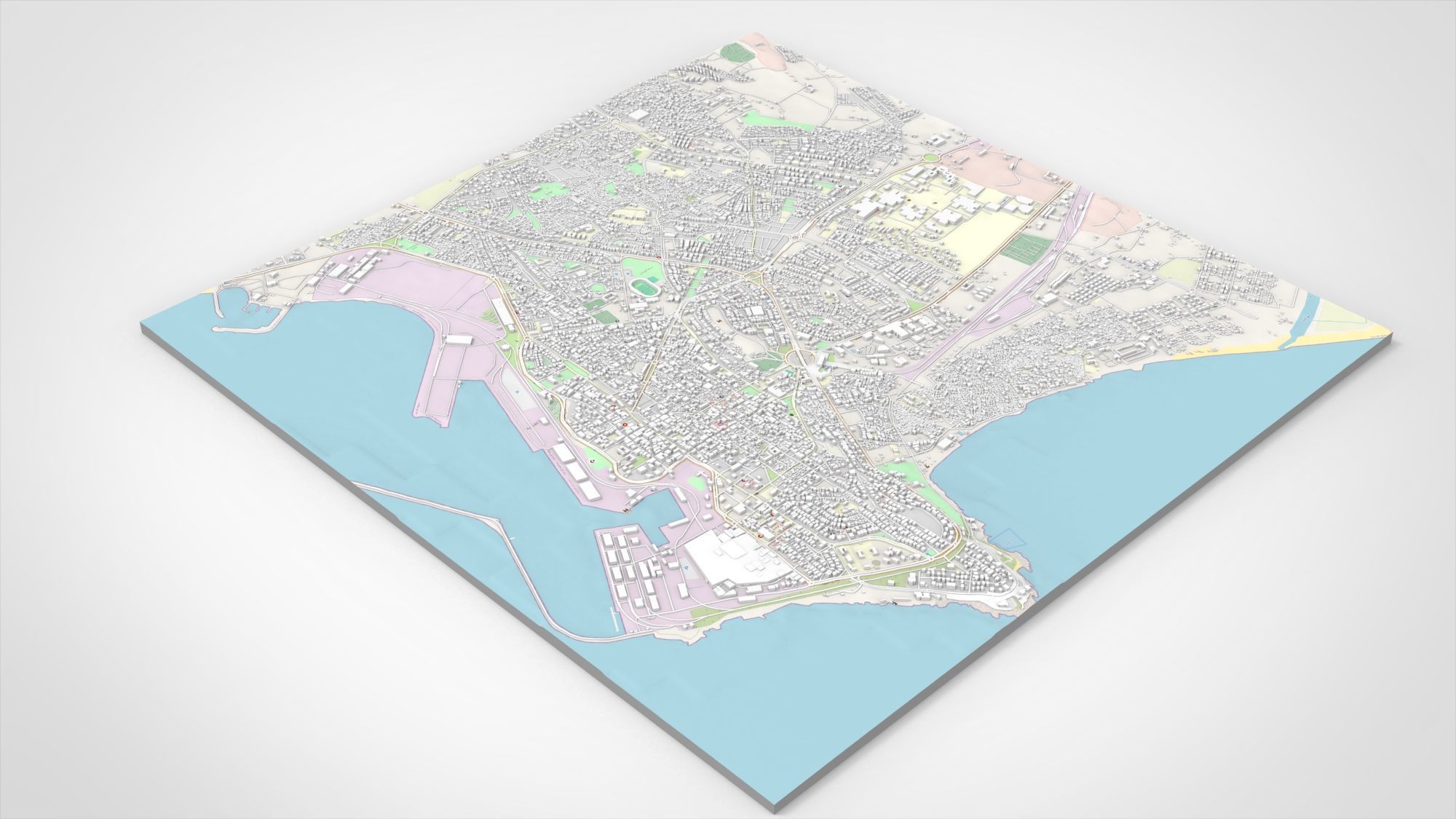 Cityscape Latakia Syria 3D model_7