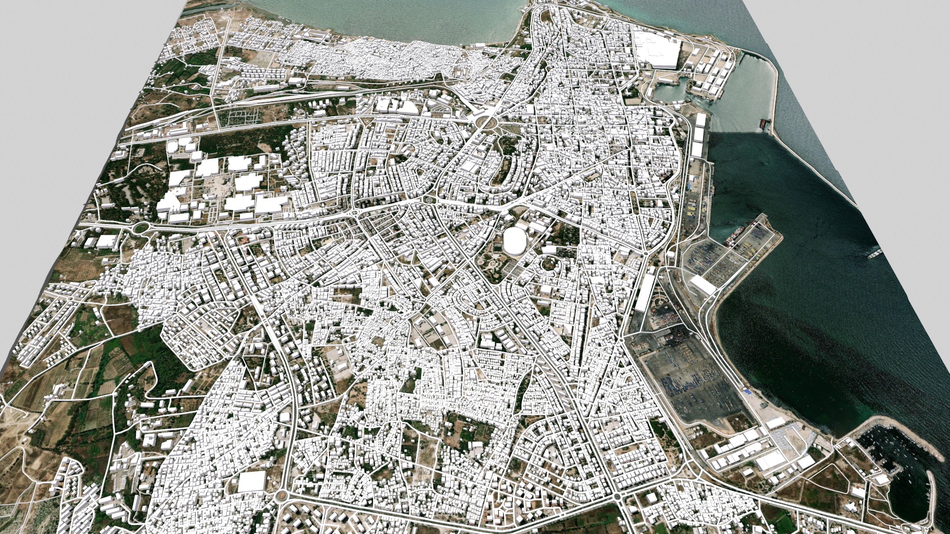 Cityscape Latakia Syria 3D model_8