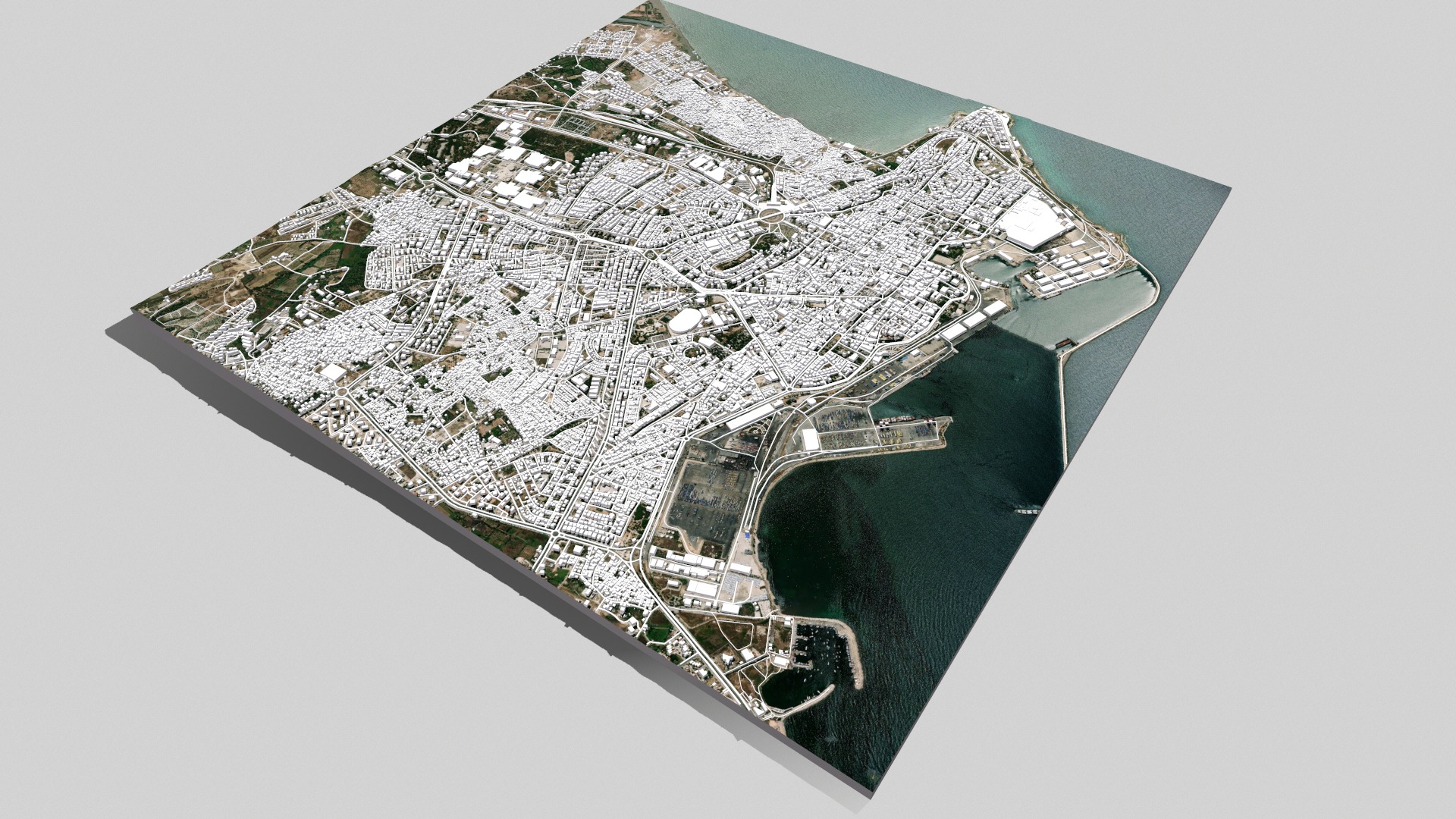 Cityscape Latakia Syria 3D model_11