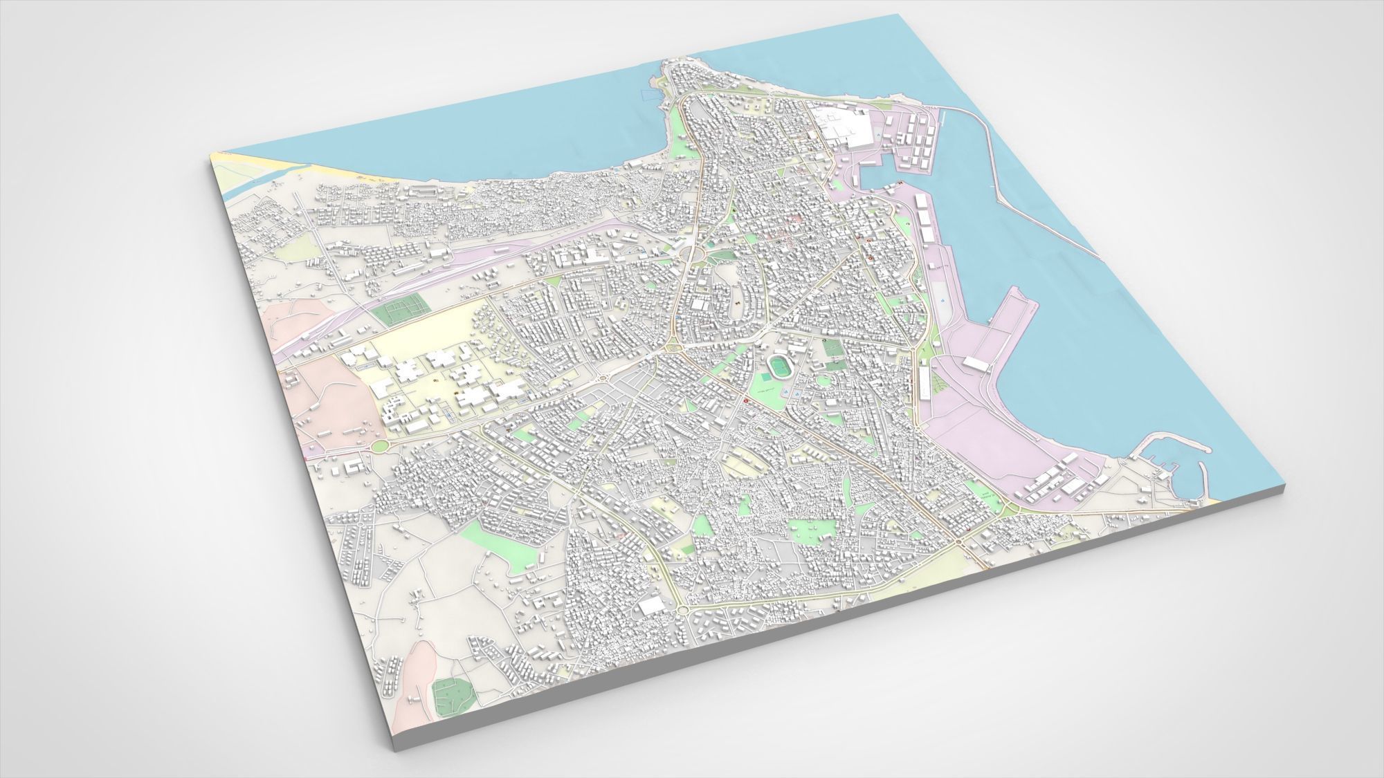 Cityscape Latakia Syria 3D model_6
