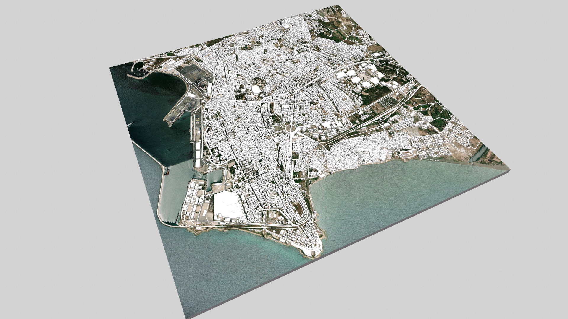 Cityscape Latakia Syria 3D model_10