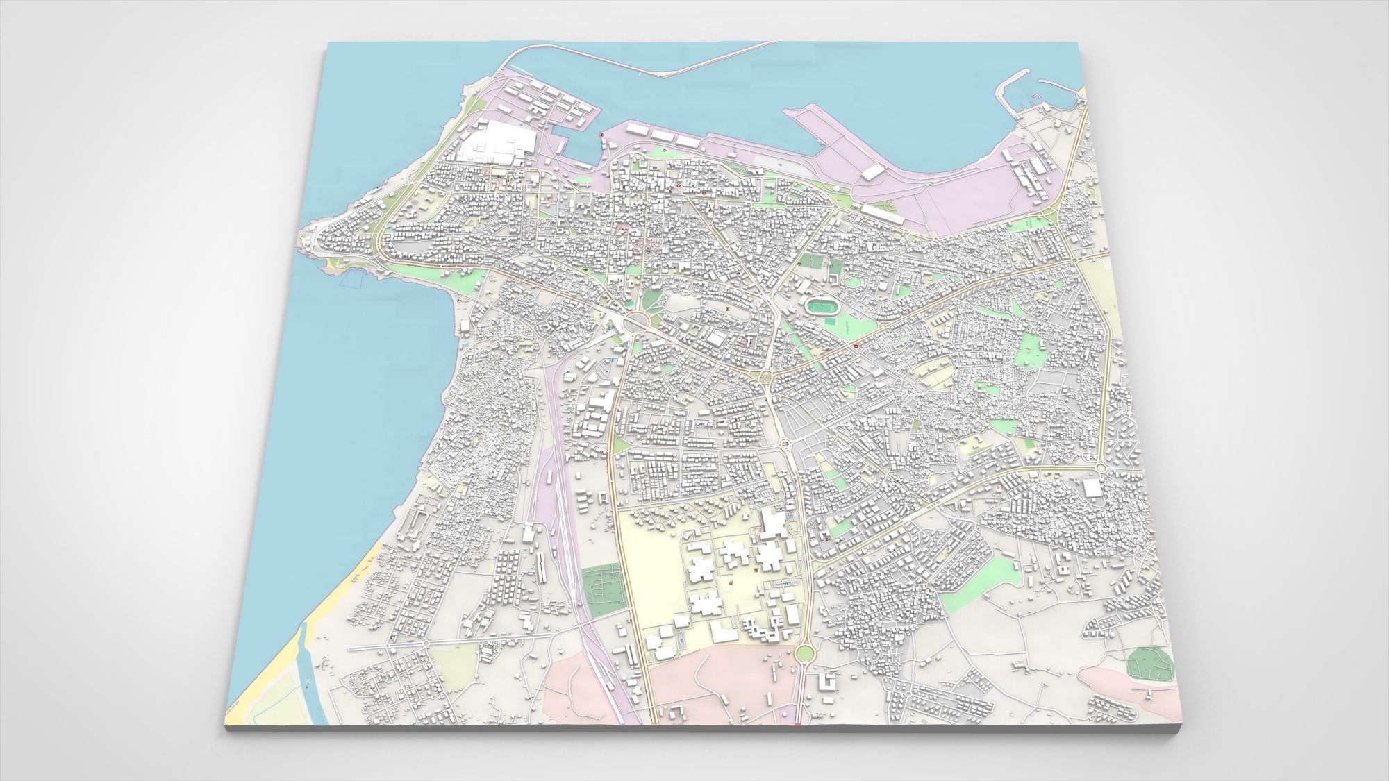 Cityscape Latakia Syria 3D model_3