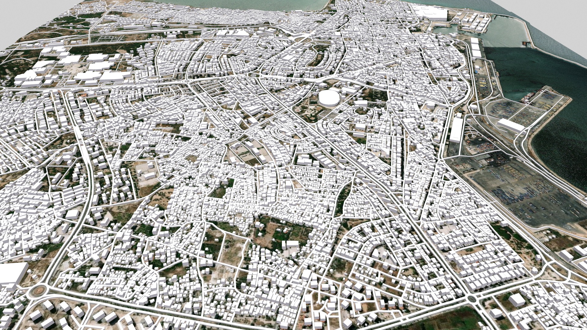 Cityscape Latakia Syria 3D model_9
