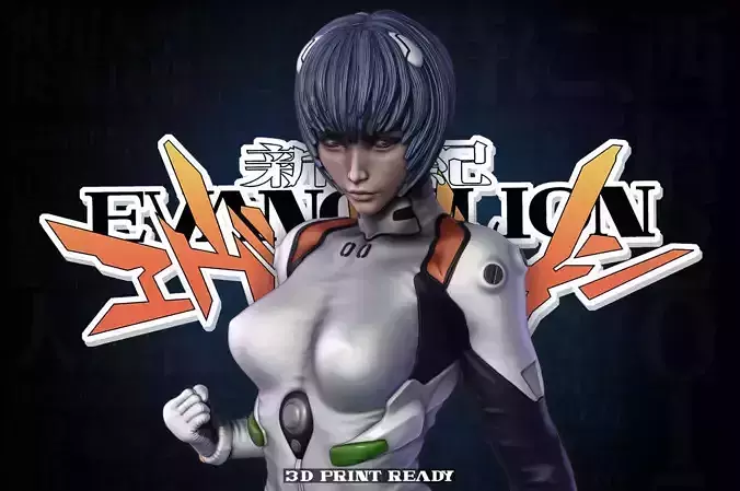 Rei Ayanami - Neon Genesis Evangelion 3D Print Model 3D print model