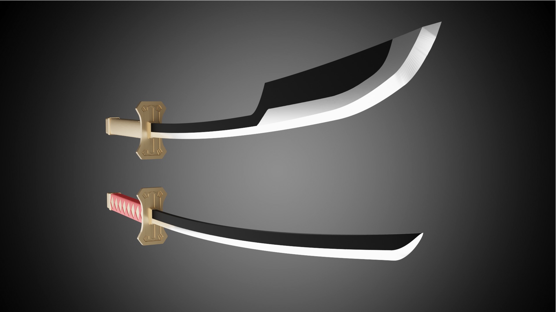 Bleach - Sajin Komamuras swords 3D print model_1