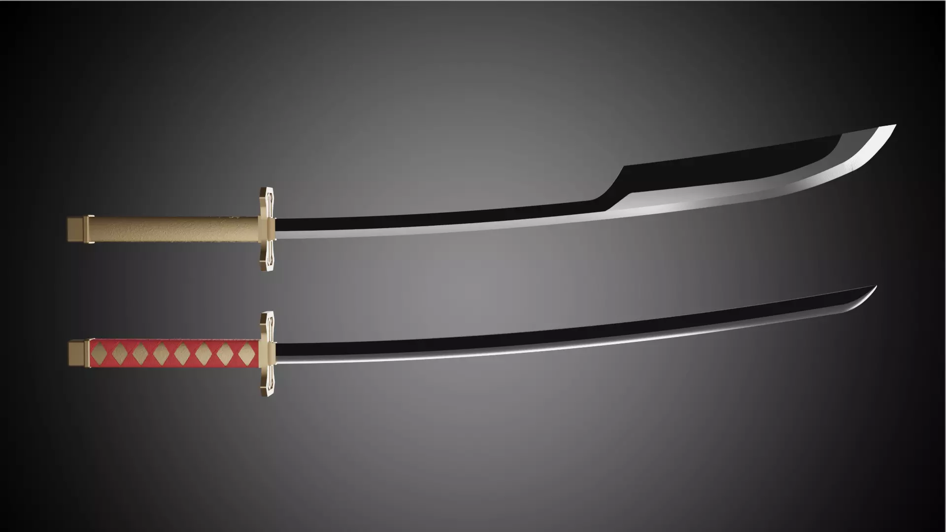 Bleach - Sajin Komamuras swords 3D print model_0
