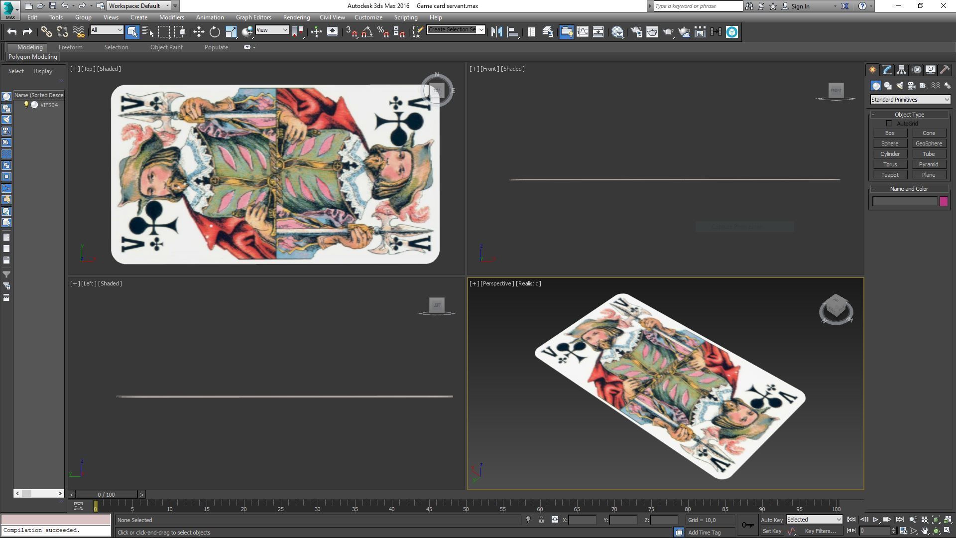 Game card servant 3D model_5