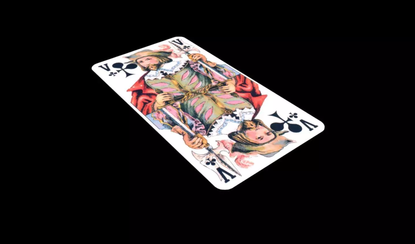 Game card servant 3D model_0