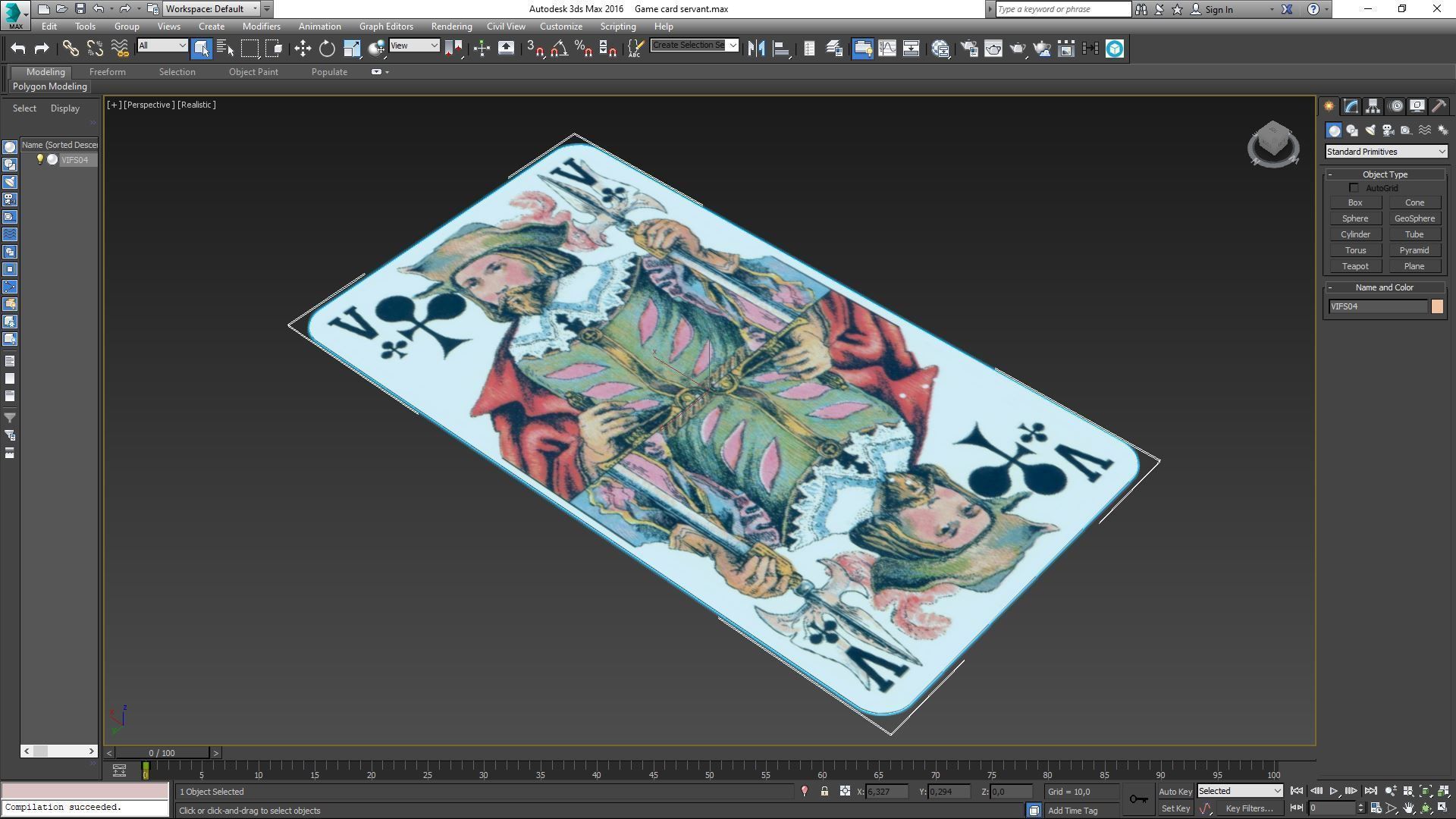 Game card servant 3D model_4