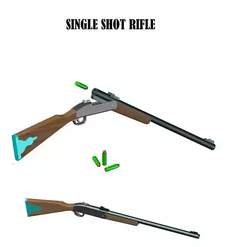 SINGLE SHOT RIFLE MINIATURE- DECORATIVE