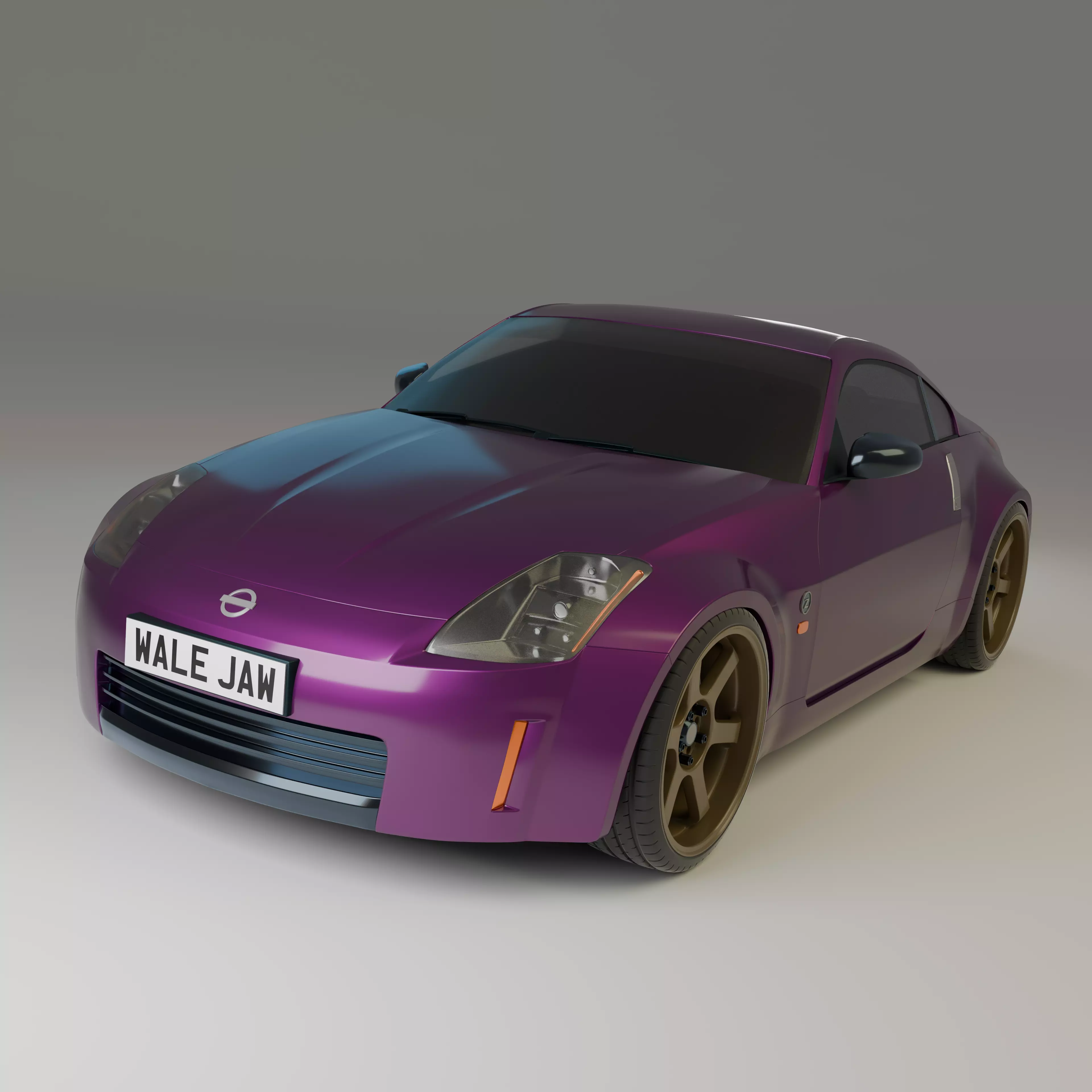 Modified Nissan 350z Free 3D model