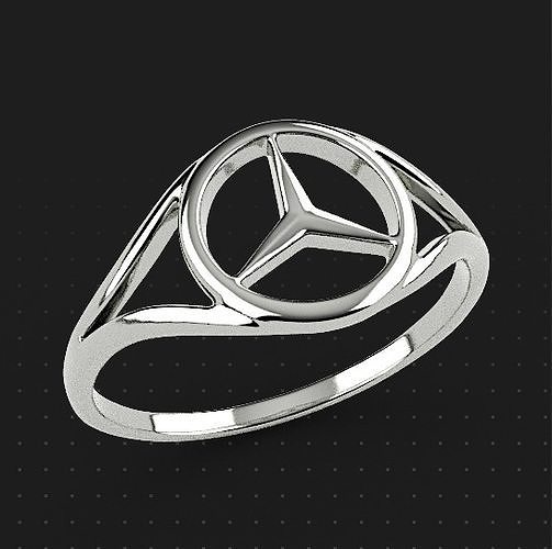 Mercedes Ring Free 3D print model
