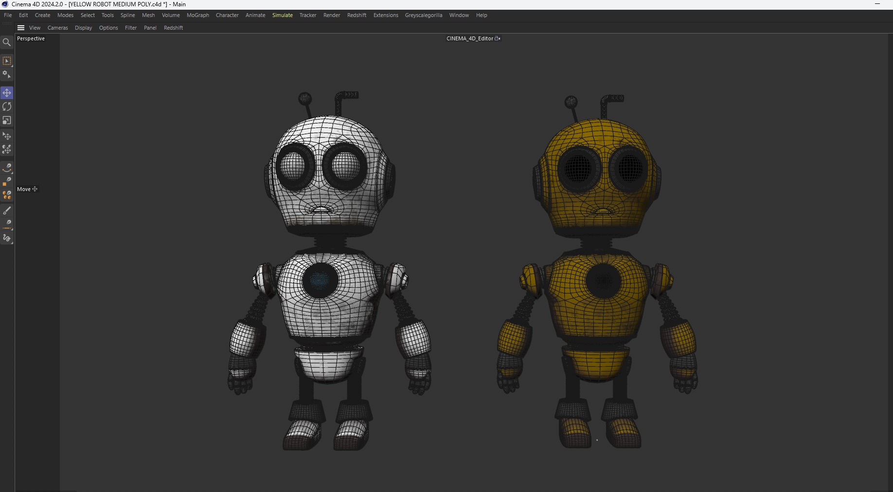 AGED ROBOT V1 Low-poly 3D model_15