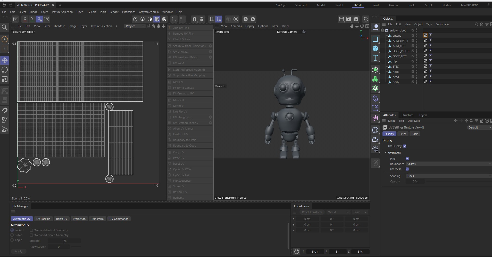 AGED ROBOT V1 Low-poly 3D model_11