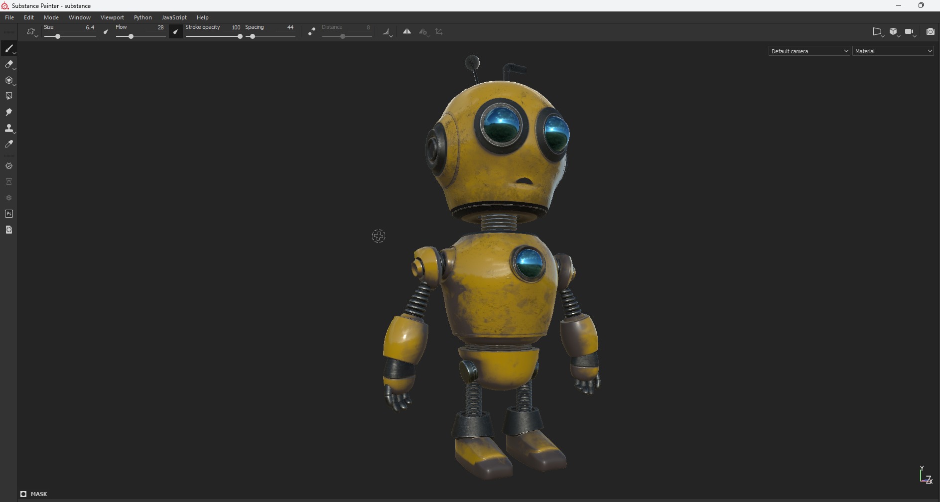 AGED ROBOT V1 Low-poly 3D model_10