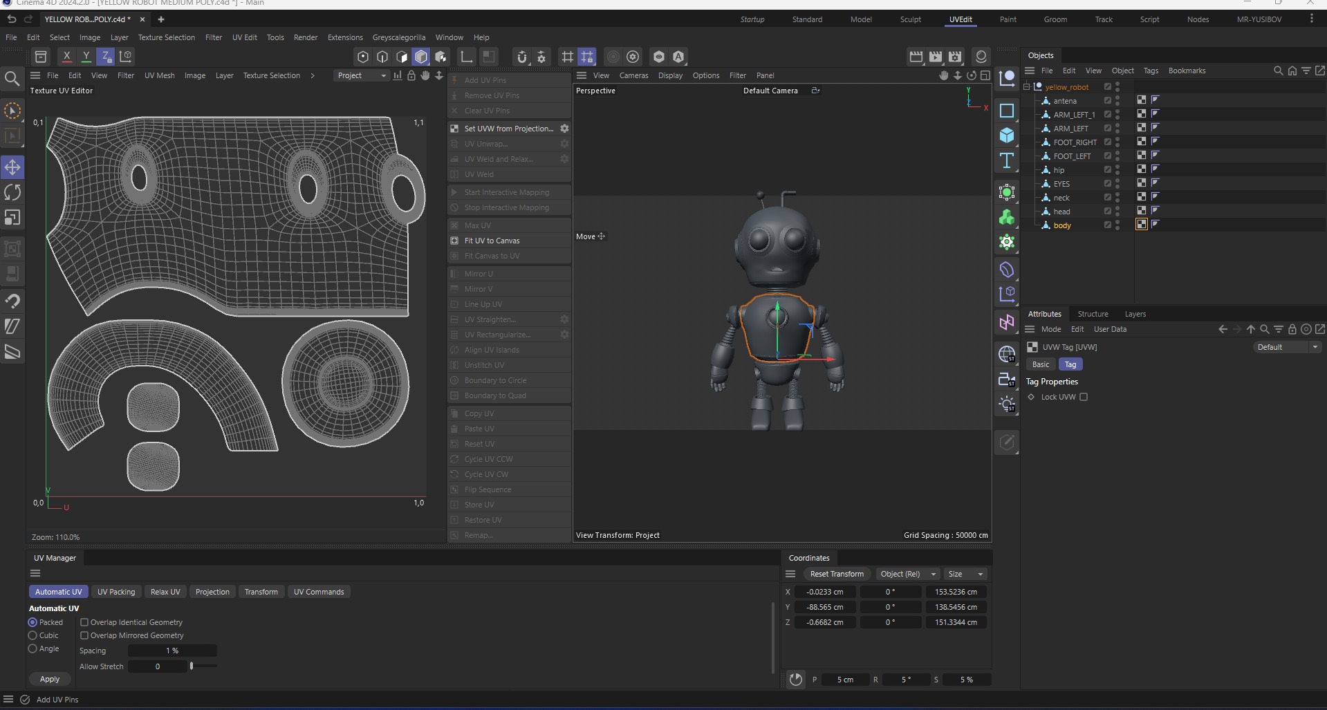 AGED ROBOT V1 Low-poly 3D model_16