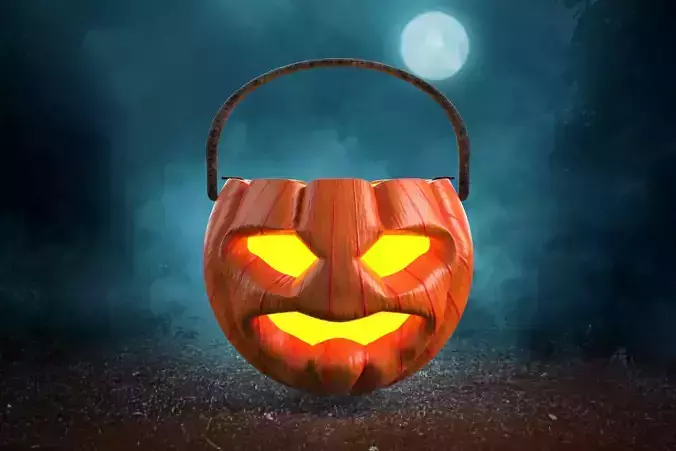 Halloween Pumpkin LOW POLY