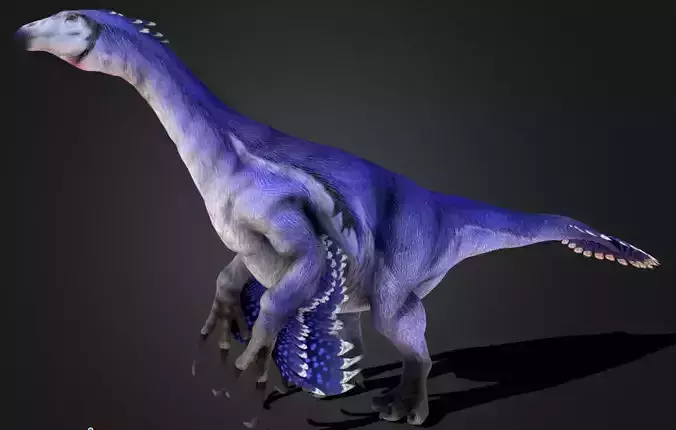 Therizinosaurus Low-poly 3D model