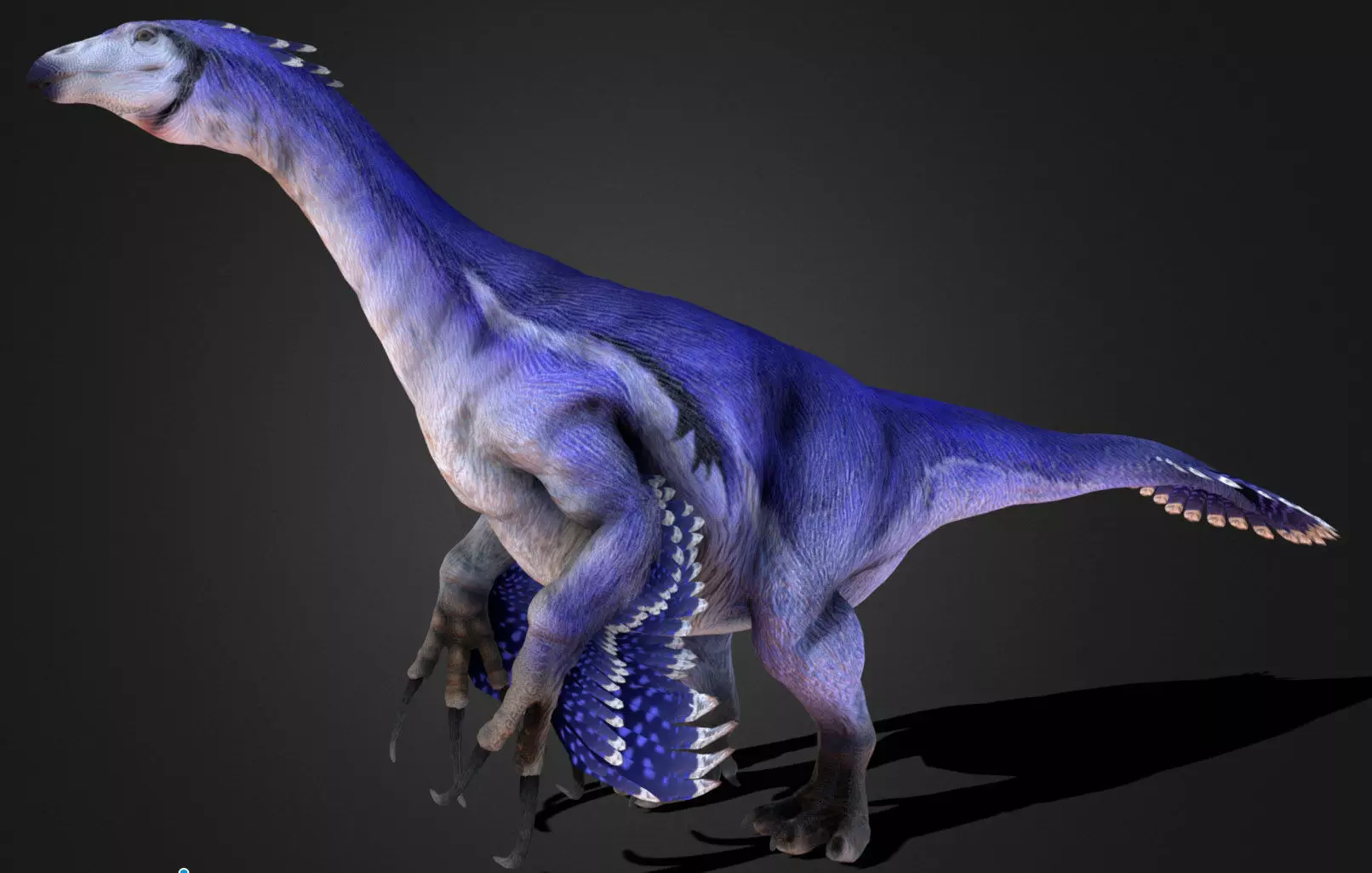 Therizinosaurus Low-poly 3D model_0