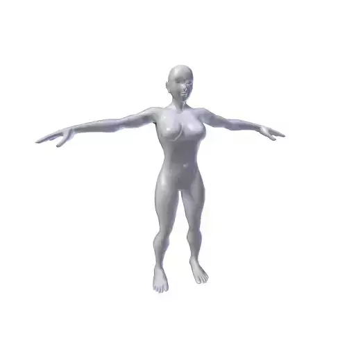 Anime Woman 1 86m basemesh