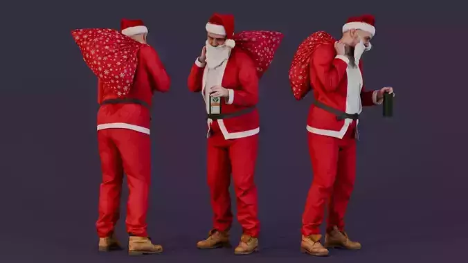 Bad Santa - Tired man in a Santa costume