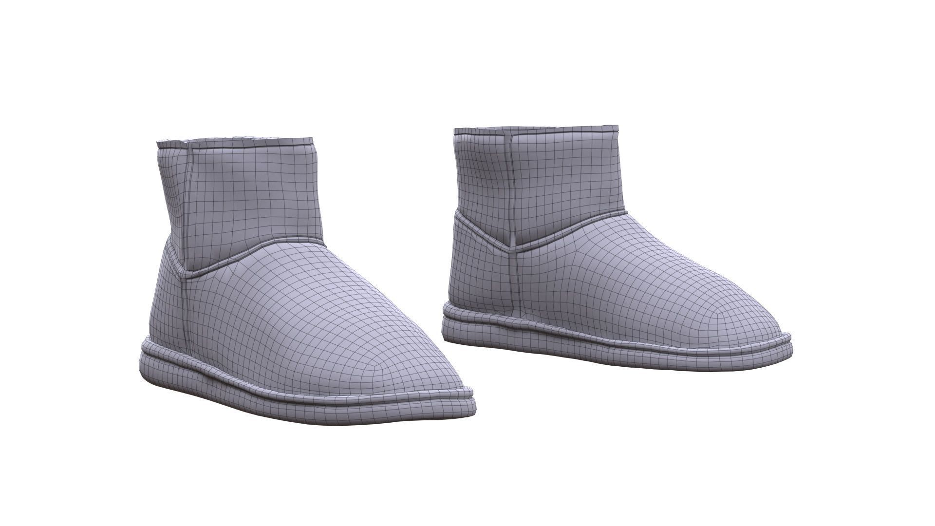 Boots 163 - All MH Bodies - UE5 Skeletons - Rigged Low-poly 3D model_9