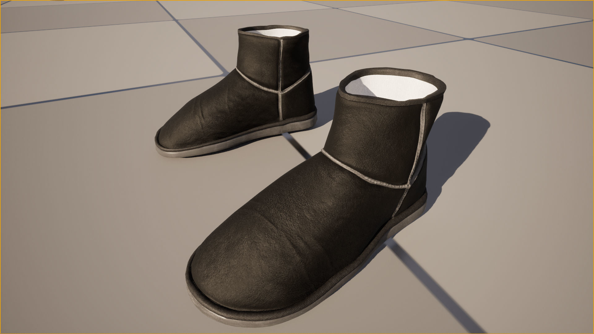 Boots 163 - All MH Bodies - UE5 Skeletons - Rigged Low-poly 3D model_16