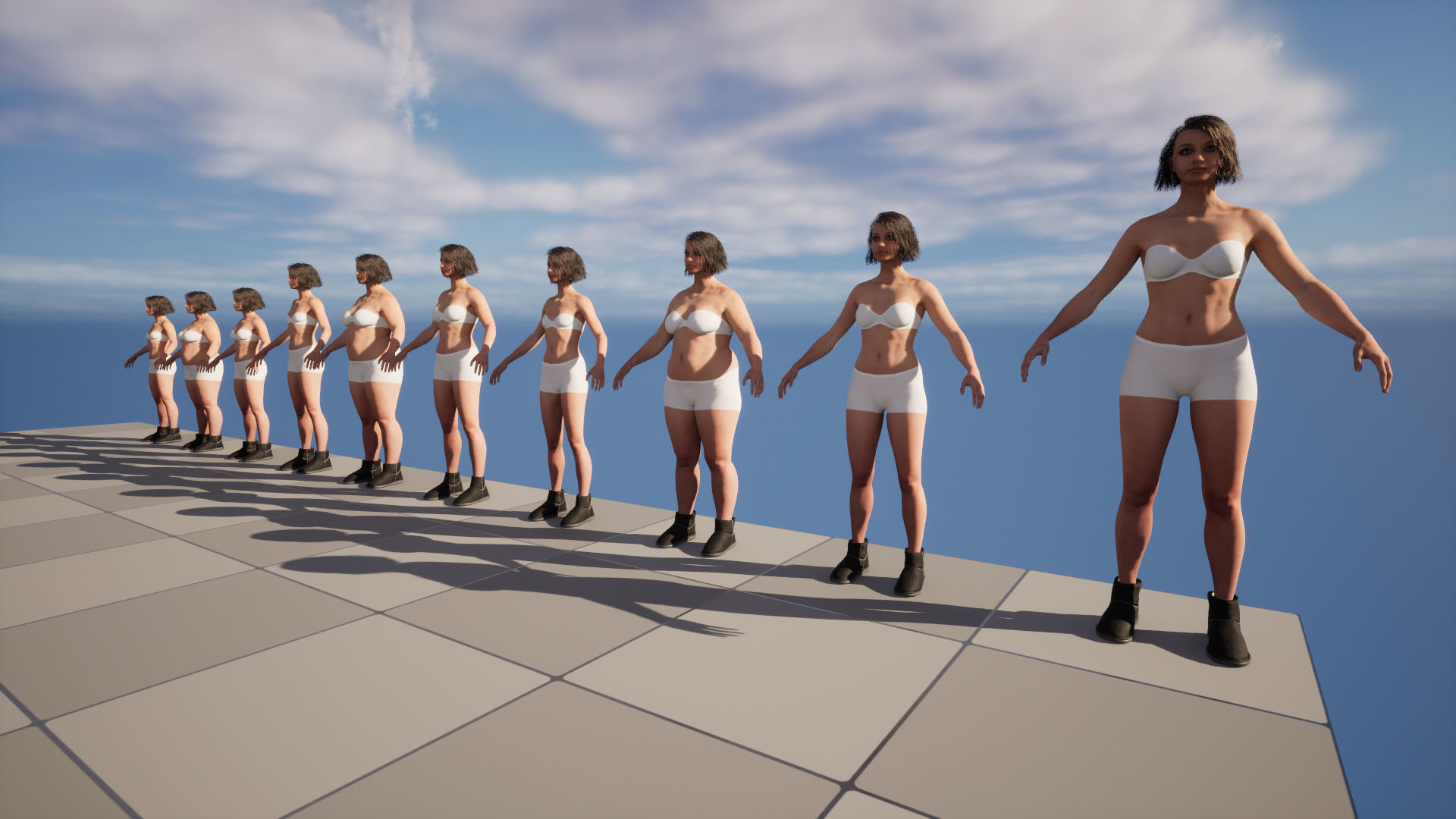 Boots 163 - All MH Bodies - UE5 Skeletons - Rigged Low-poly 3D model_14