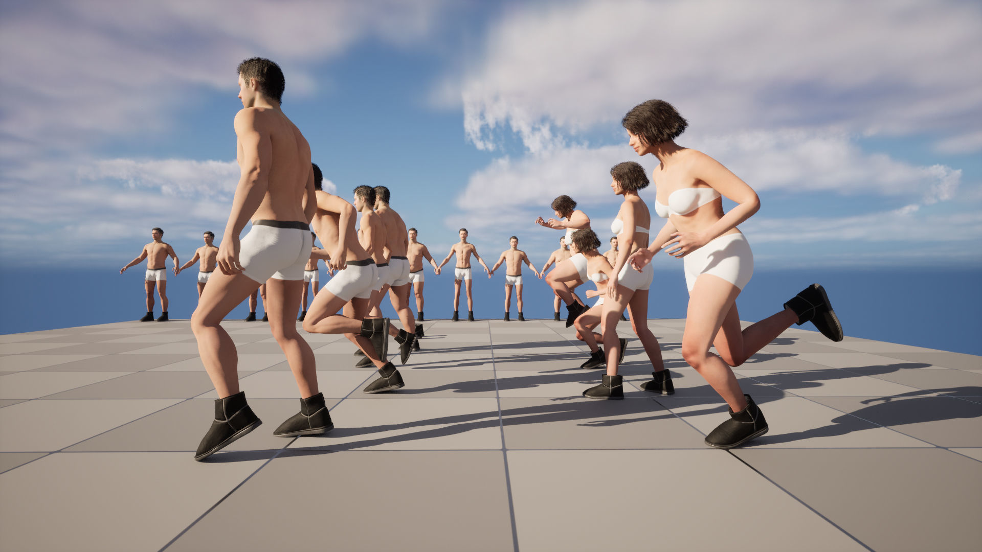 Boots 163 - All MH Bodies - UE5 Skeletons - Rigged Low-poly 3D model_15