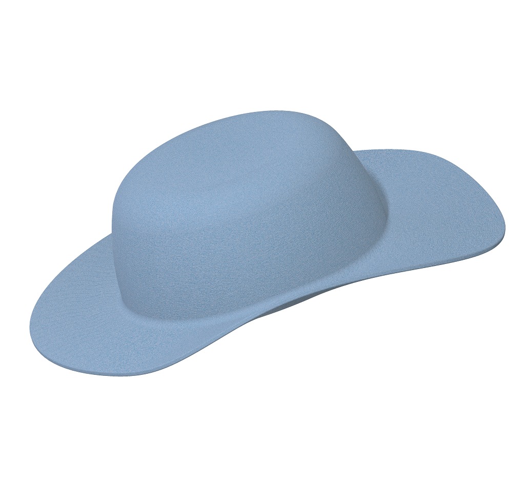 Summer Floppy Hat 3D print model_2