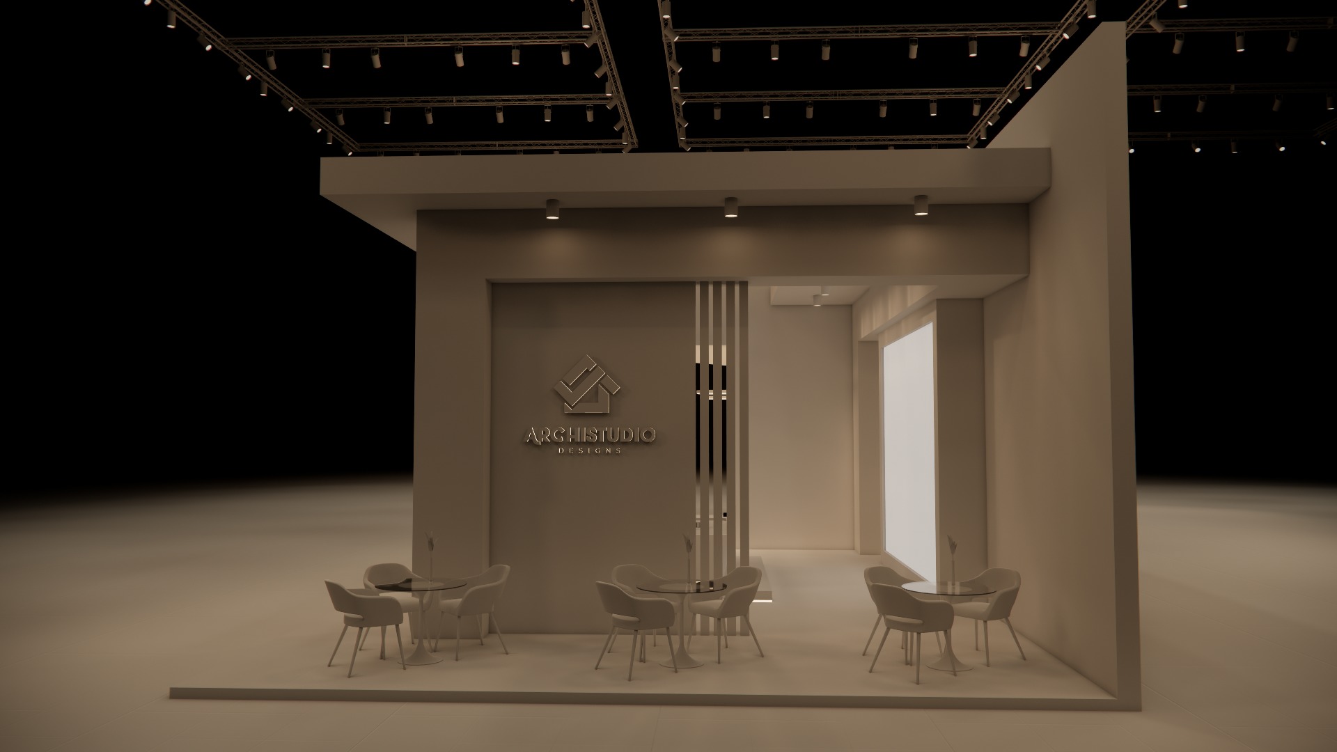Real estate booth 20m x 8m 3D model 3D model_15