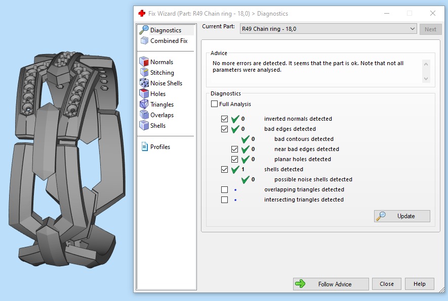Wedding Chains ring all sizes R49 3D print model_4