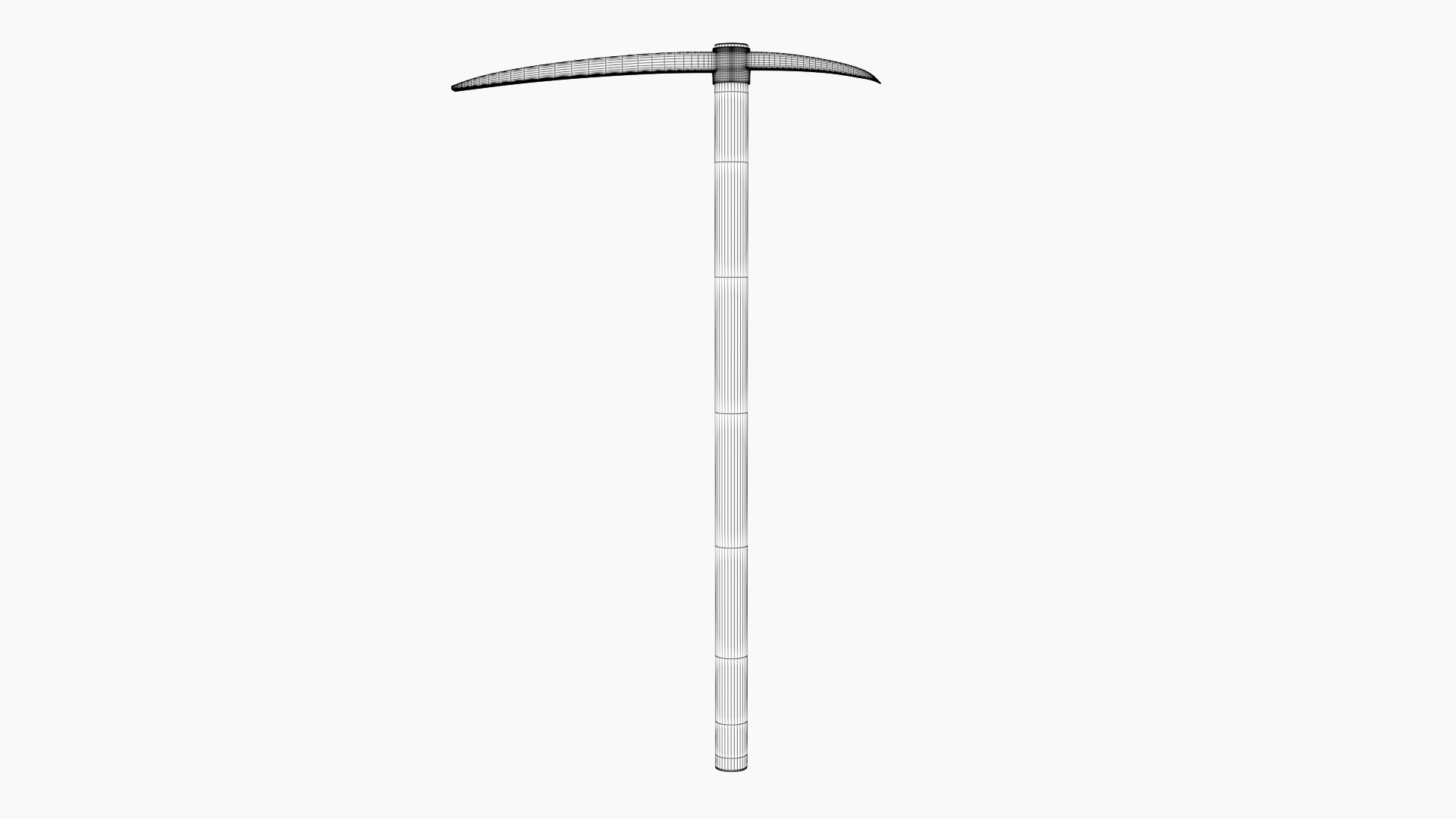 Pickaxe Low-poly 3D model_4
