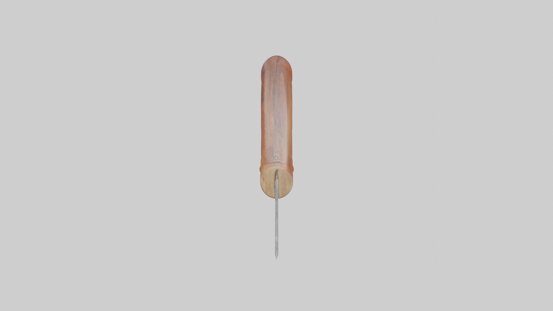 Wooden Knife Handle Low-poly 3D model_9